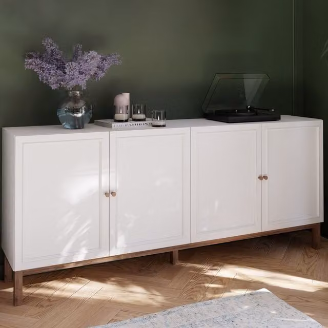 Furniture To Go Wensley Modern Sideboard in Grey and White