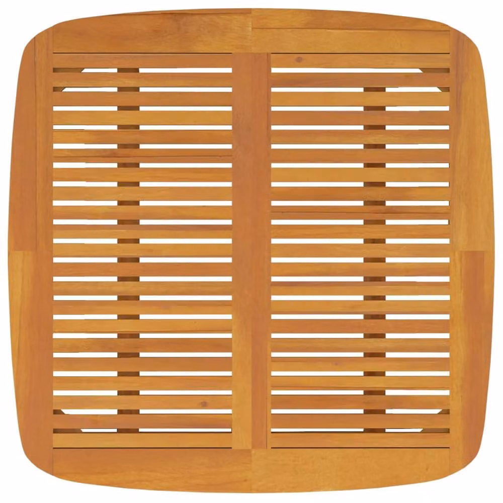 Berkfield Home Modern Garden Table in Brown Solid Acacia Wood, W/D/H: 85 x 85 x 75 cm – 3
