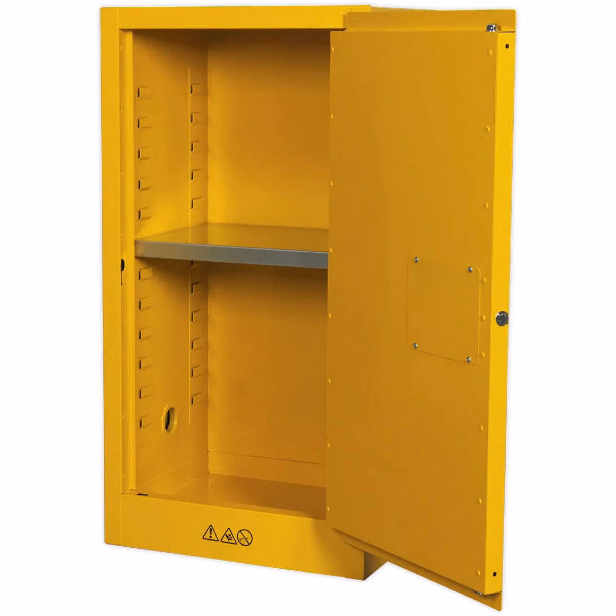 Loops Flammable Substance Storage Cabinet in Yellow and Multicolour, W/D/H: 58.5 x 46.0 x 112.0 cm – 2