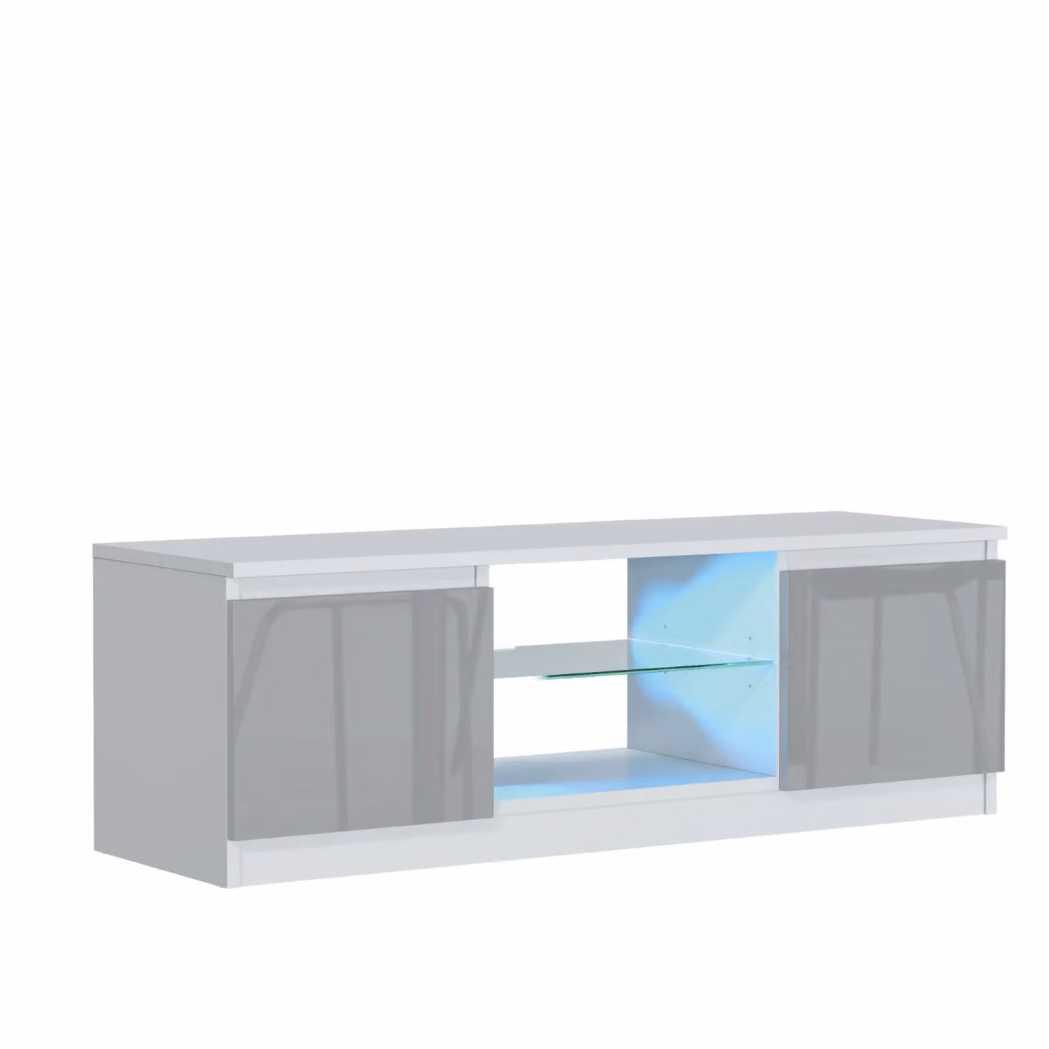 Creative Furniture Aura Grey Glossy TV Unit W/D/H: 120 x 40 x 38 cm – 2