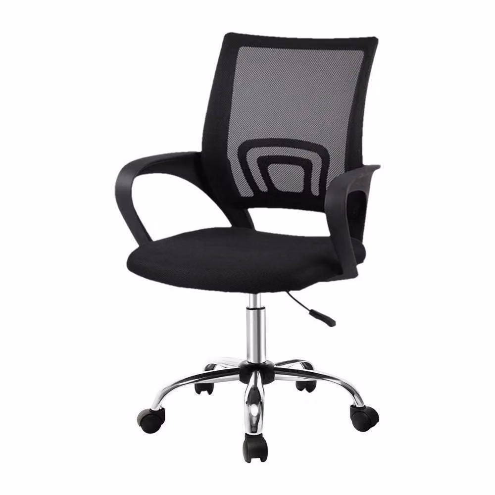 FORGEVIO Black Mesh Task Chair with Armrests and 360 Degree Swivel for Home Office – 2