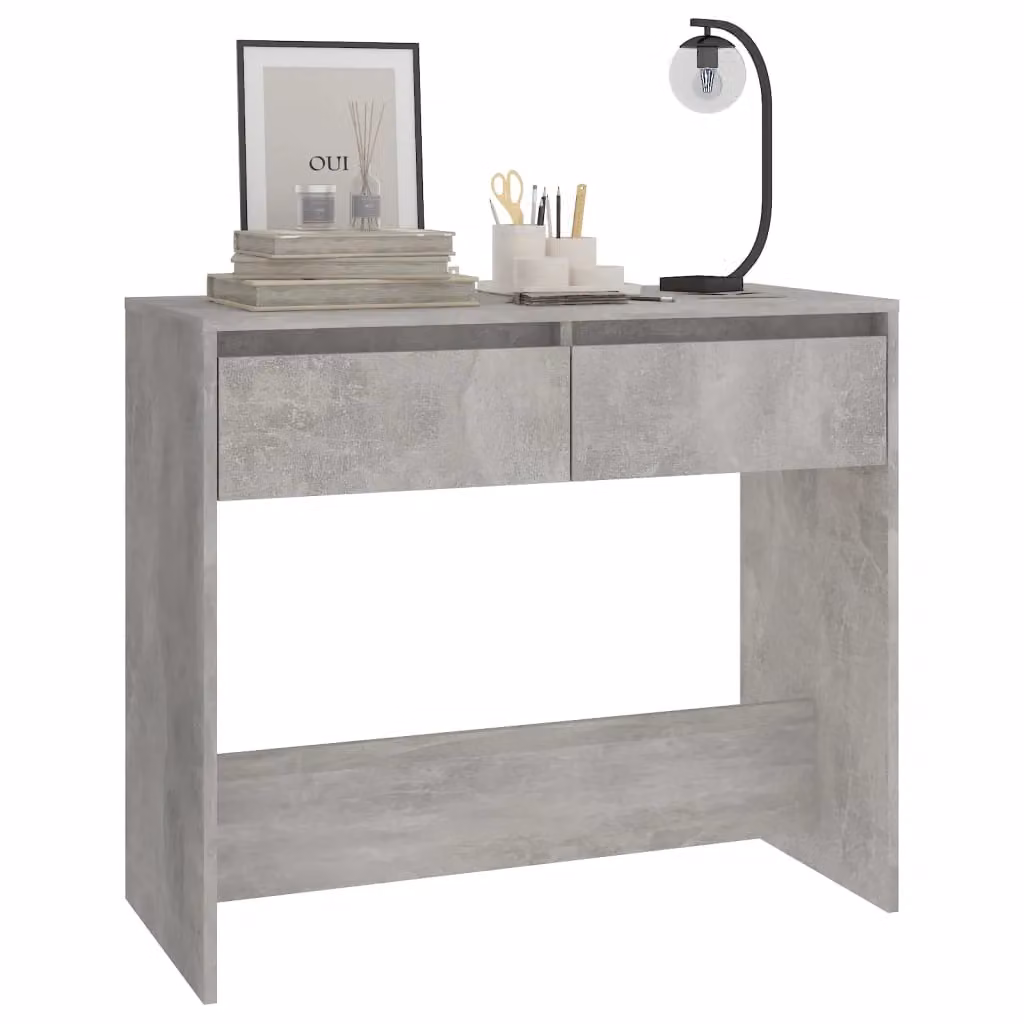 Berkfield Home Modern Concrete Grey Console Table W/D/H: 89 x 41 x 76.5 cm – 3