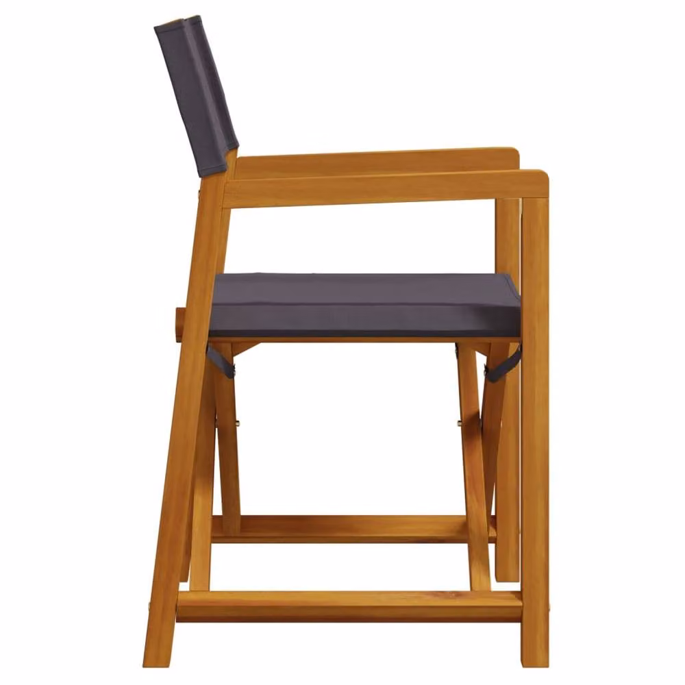 Berkfield Home 6 Piece Folding Acacia Wood Garden Chairs in Grey – 4