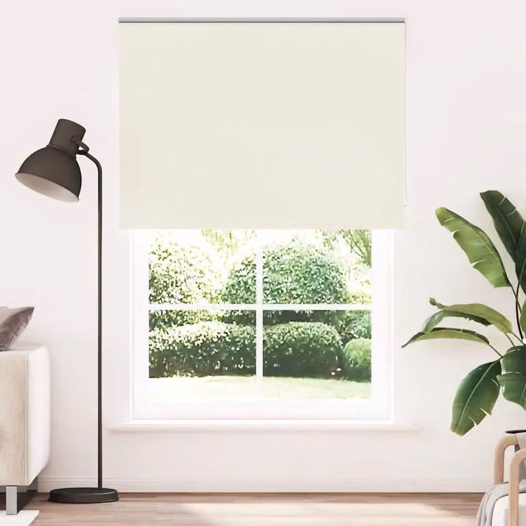 Berkfield Home Blackout Roller Blind, White Polyester, W: 150 cm, H: 210 cm