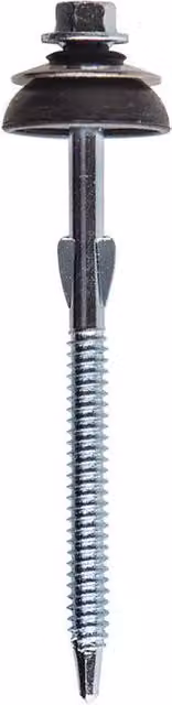 JCP Construction Products Black Galvanised Steel Fibre Cement Screws, Box of 50, Diameter: 6.3 mm, Length: 230 mm