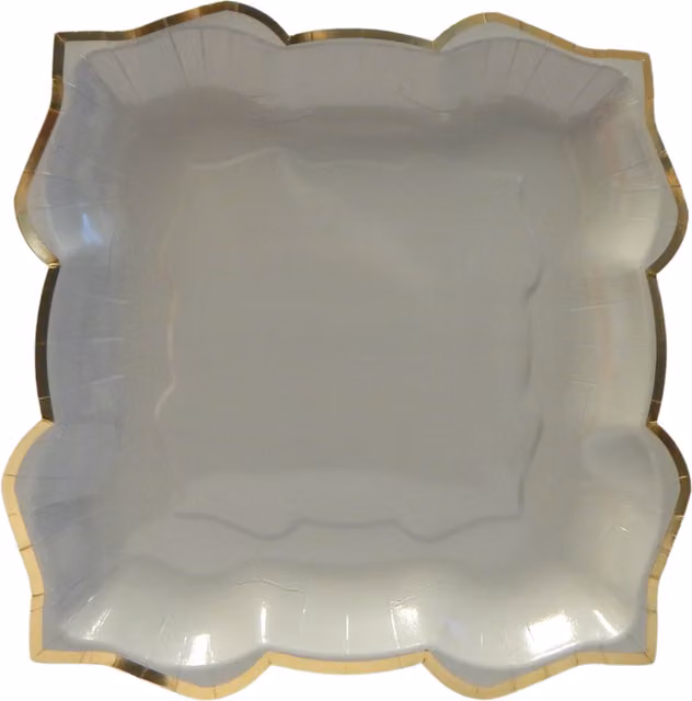Lotus Large Slate Grey Party Dinner Plates