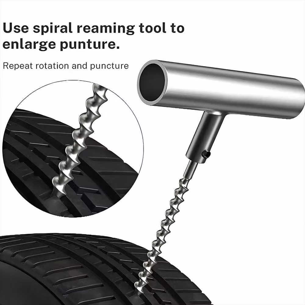 Ventryn 75-Piece Car and Van Tubeless Tyre Repair Kit in Silver and Black – 2