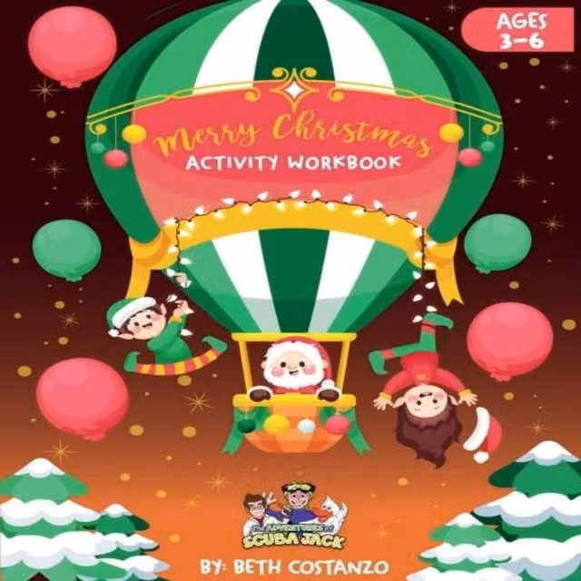 Beth Costanzo Christmas Activity Workbook for Kids, Multicolour Paperback
