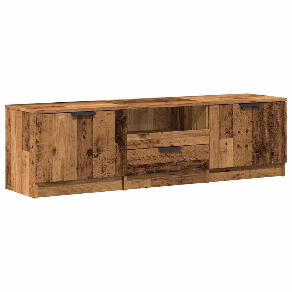 Berkfield Home Rustic Old Wood TV Cabinet in Brown, W/D/H: 140 x 40 x 35 cm – 2