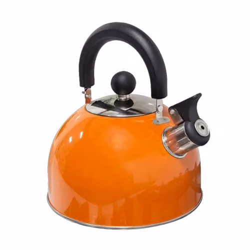Milestone Camping 24860 Whistling Camping Kettle, 2L, Metallic Orange – 1
