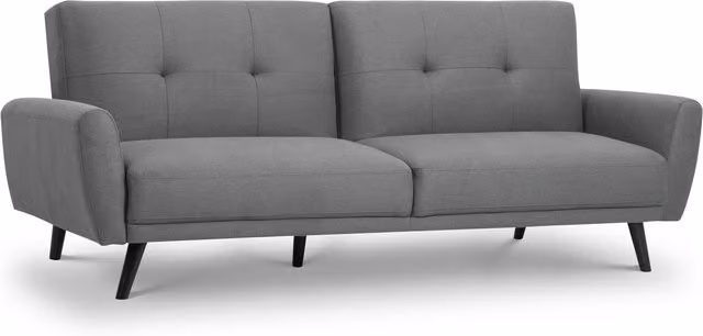 Julian Bowen Monza Grey Fabric Click Clack Sofa Bed – 1