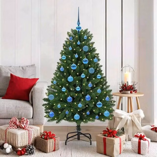 Berkfield Home Artificial Green Christmas Tree with Stand, Height: 150 cm