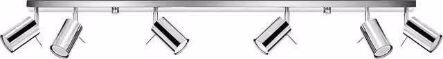 Sollux Lighting RING 6L Modern Adjustable Ceiling Lamp in Grey and Chrome
