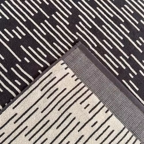 Allure Bath Fashions Barcode Stripe Pop Up Zero Twist Bath Sheet, 100% Cotton, Grey, W: 90 cm, H: 150 cm – 5