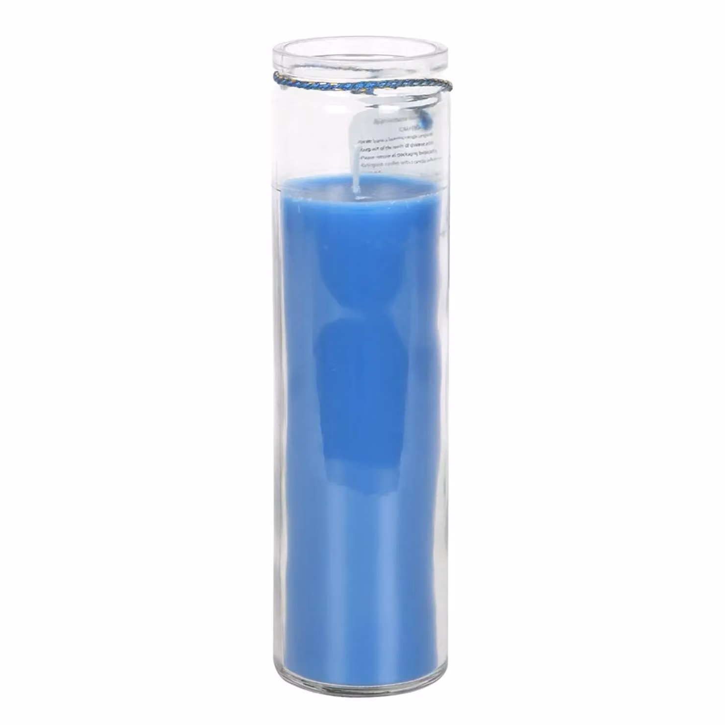 Something Different Cedar Celestial Blue Glass Tube Tabletop Candle – 2