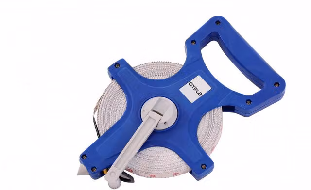Oypla Blue Open Reel Surveyors Tape Measure, 50m