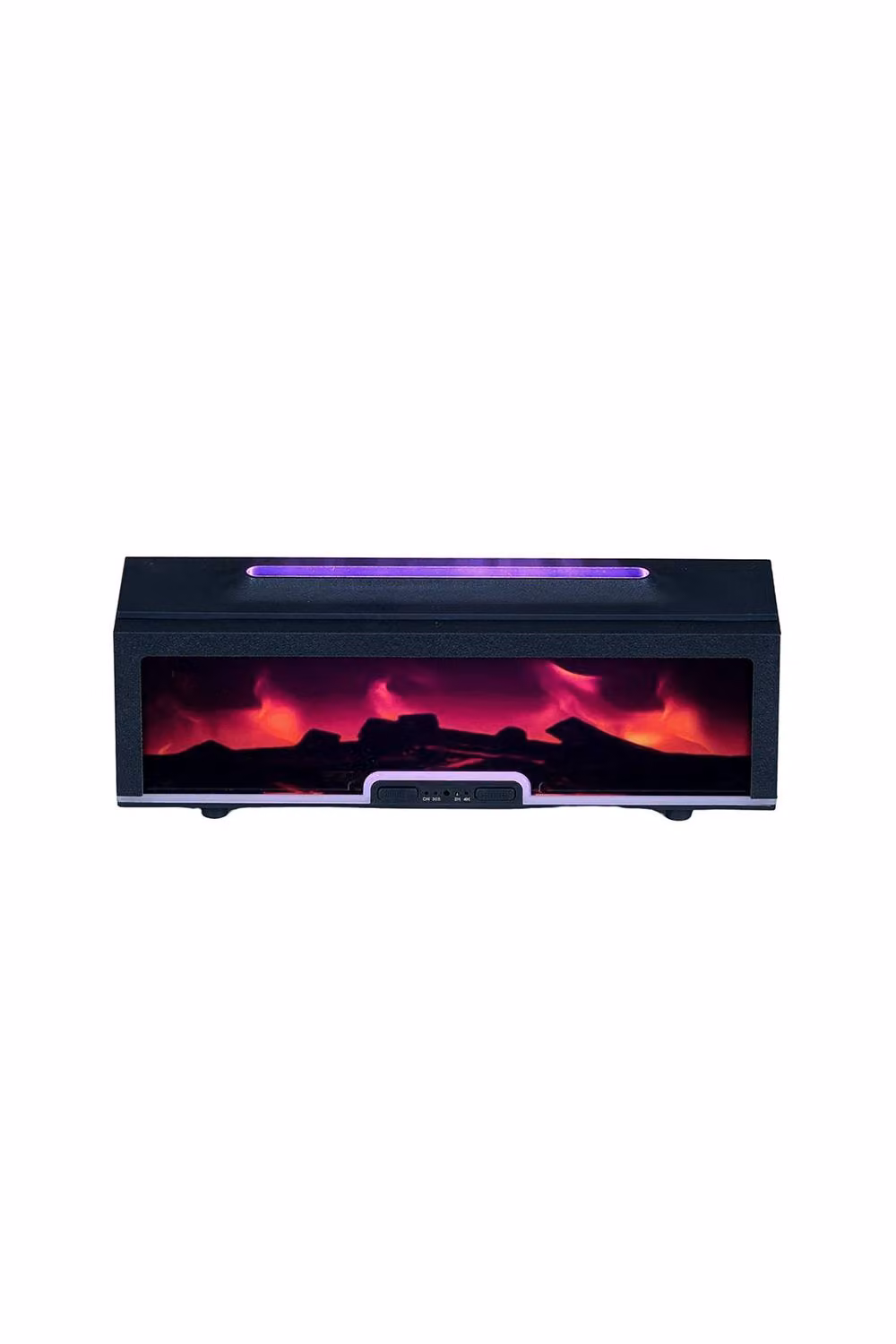 Living and Home Black Fireplace Style Aroma Diffuser and Humidifier with Light – 2