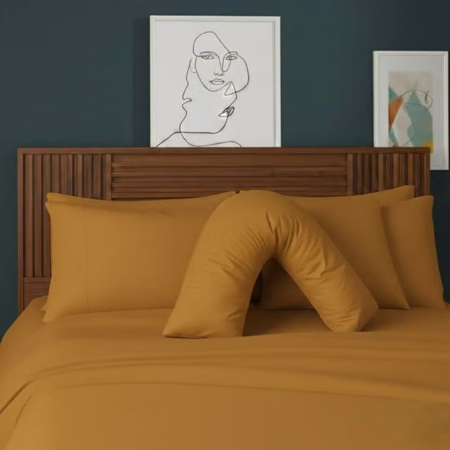Snug City V Shape Maternity Pillowcase in Yellow Polycotton – 1