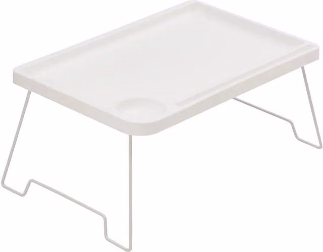 FLAVORA White Portable Folding Laptop Bed Tray Table