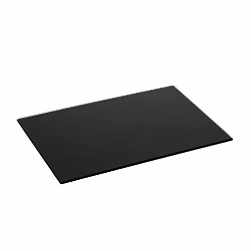 Harbour Housewares Rectangular Glass Chopping Board in Black, W: 30.5 cm, D: 20 cm