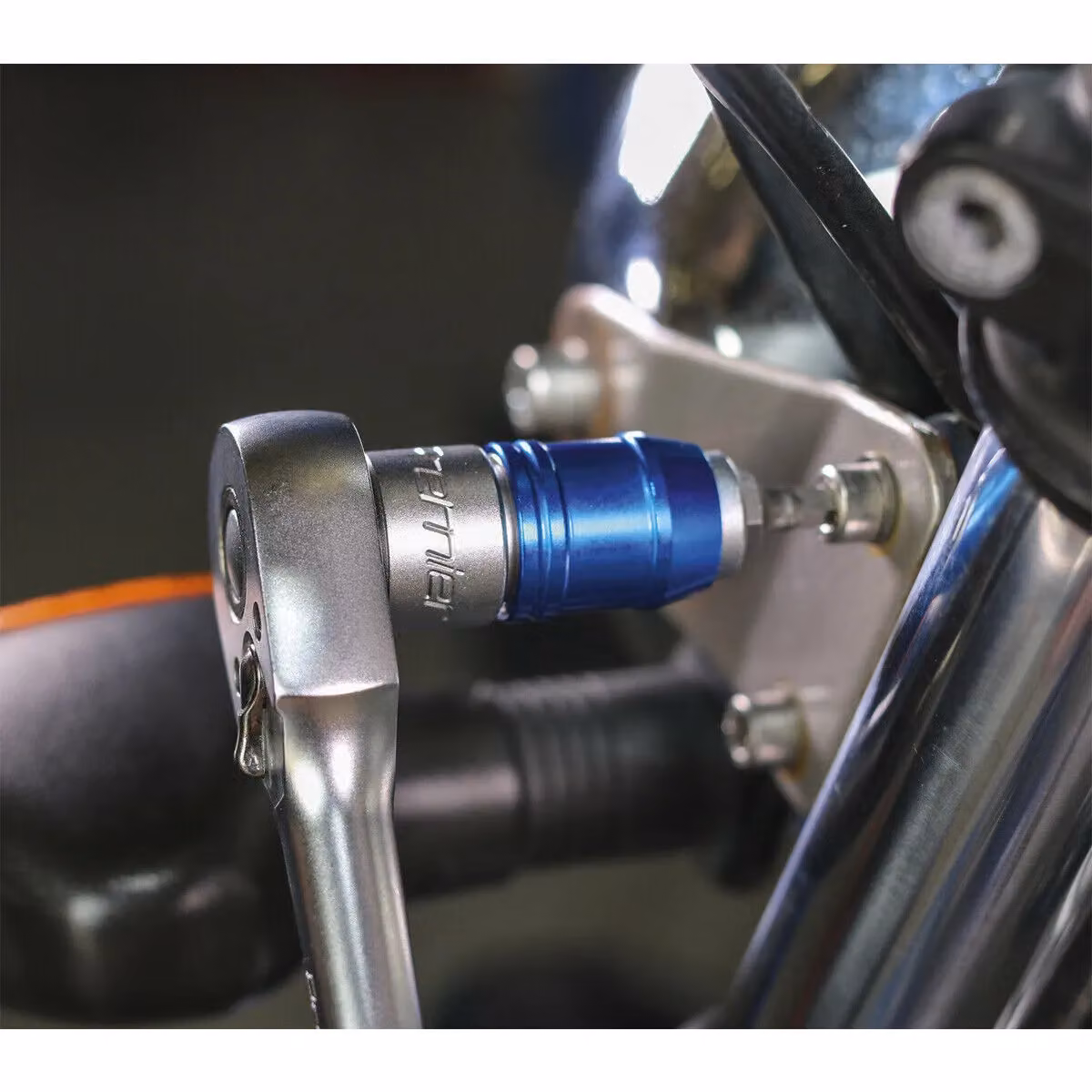 Loops 10mm Quick Release Bit Adaptor, 3/8 Inch Sq Drive, Blue Chrome Vanadium Steel – 4
