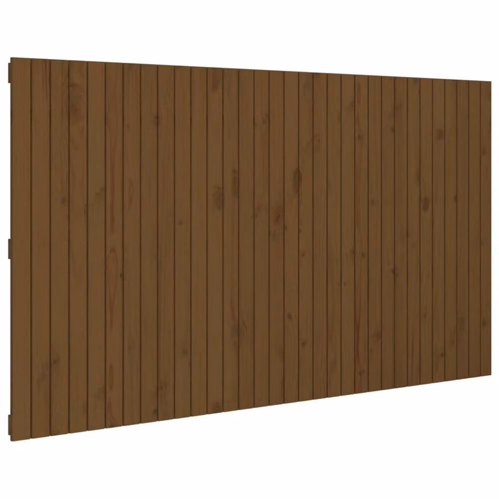 Berkfield Home Solid Wood Pine Wall Headboard in Honey Brown, W: 204 cm, D: 3 cm, H: 110 cm – 2