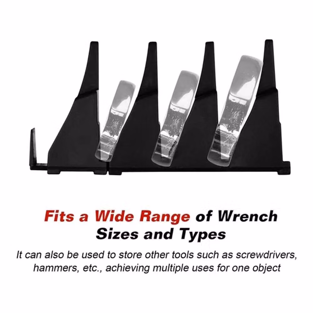 Nordara 46-Piece Magnetic Wrench Organizer and Free-Combination Tool Storage in Black – 4