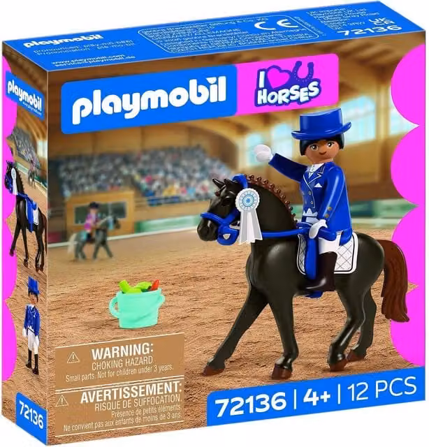 Playmobil Farm Equestrian Dressage Set in Black