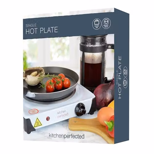 Lloydtron 1500W Single Cast Iron Radiant Hotplate with Overheat Protection and Auto Shut-off, White – 5