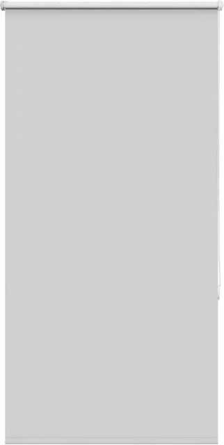 Berkfield Home Blackout Roller Blind in Light Grey, Thermal Insulating Polyester, W: 60.7 cm, H: 130 cm