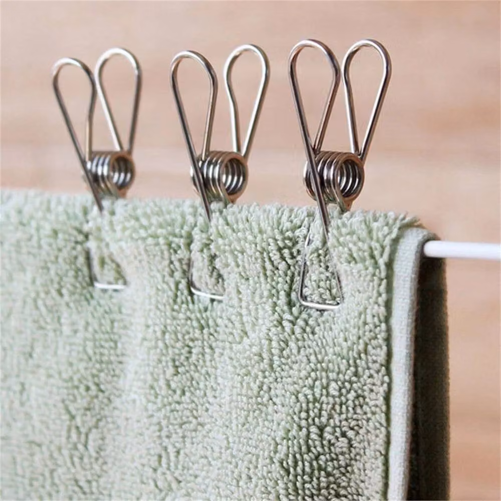 Nordara 100pcs Stainless Steel Washing Line Clothes Pegs in Silver – 2
