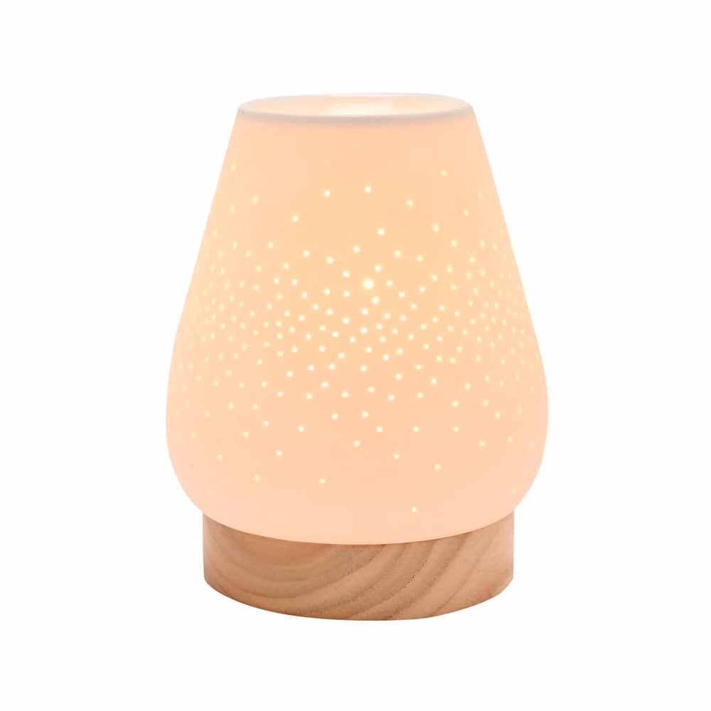 Dragodirect Ceramic Tapered Aroma Lamp and Wax Melt Warmer in White – 2