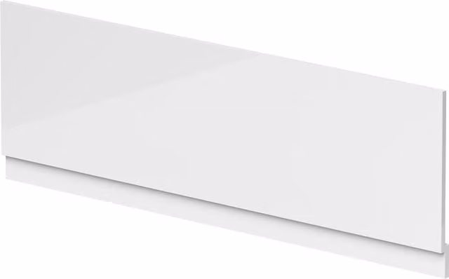 Balterley Waterproof Straight Shower Bath Front Panel, Gloss White, W: 170 cm, H: 48 cm – 1