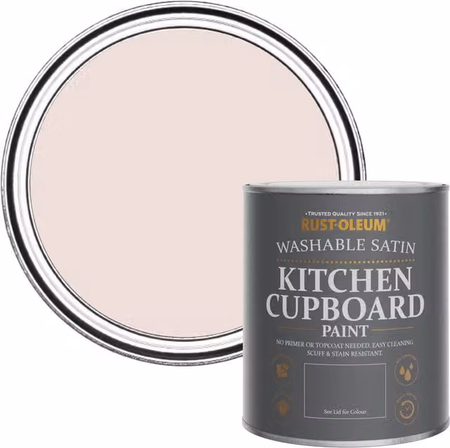 Rust-Oleum Pink Scrubbable Kitchen Cupboard Paint in Satin Finish, 0.75 l