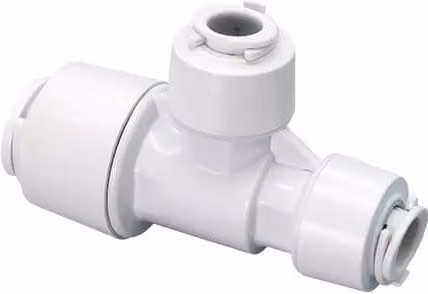 FloPlast Flofit+ Push Fit Reducing Tee, White, Pack of 5