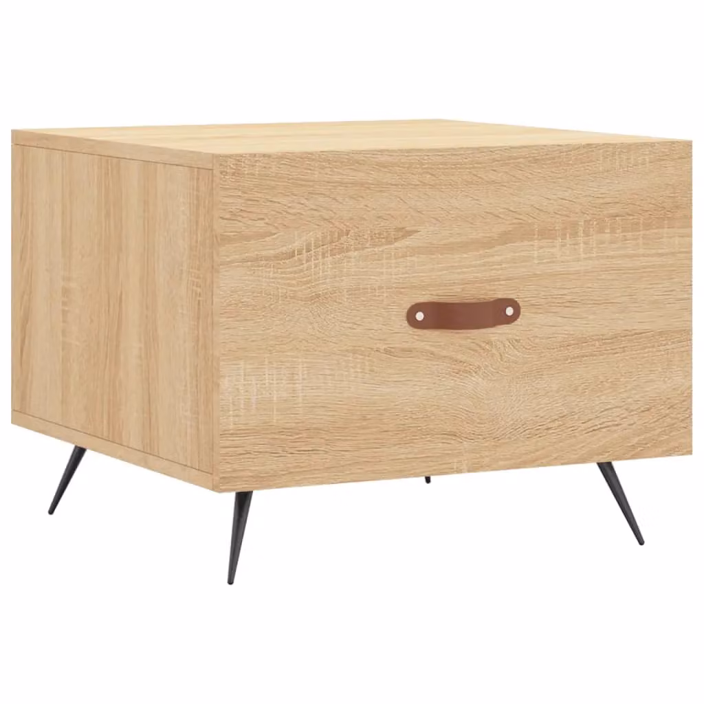 Berkfield Home Sonoma Oak Coffee Table in Brown, W/D/H: 50 x 50 x 40 cm – 2