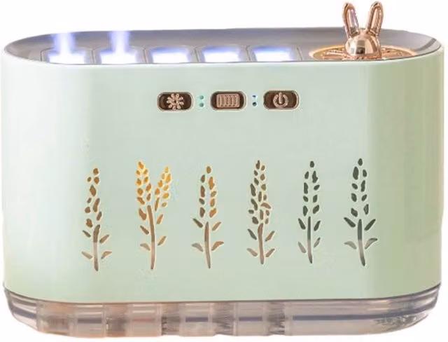 SPETLEK LED Essential Oil Diffuser and Aroma Humidifier in Green