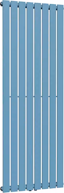 Lux Heat Flat Coloured Vertical Radiator in Denim Blue, H 160 cm x W 56 cm