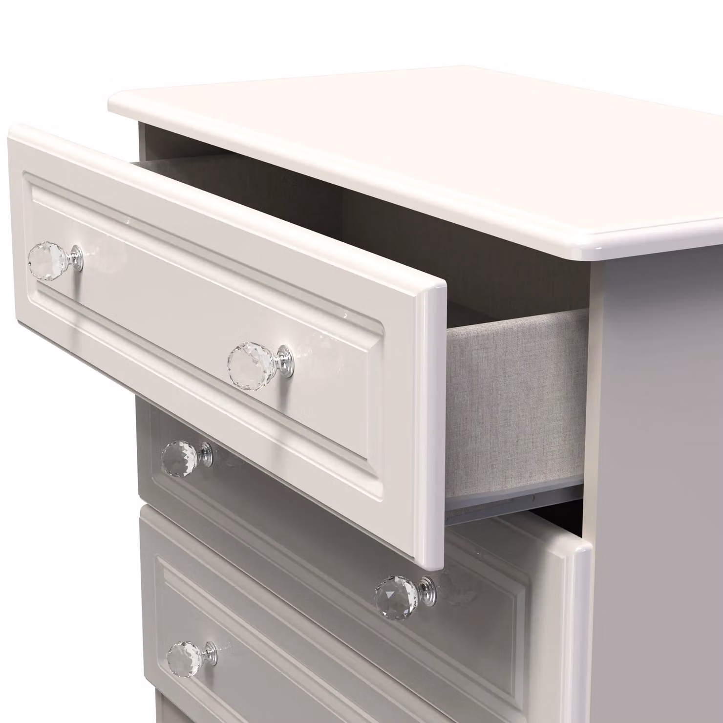 Ready Assembled 2 U Stratford 3 Drawer Chest in Taupe – 3