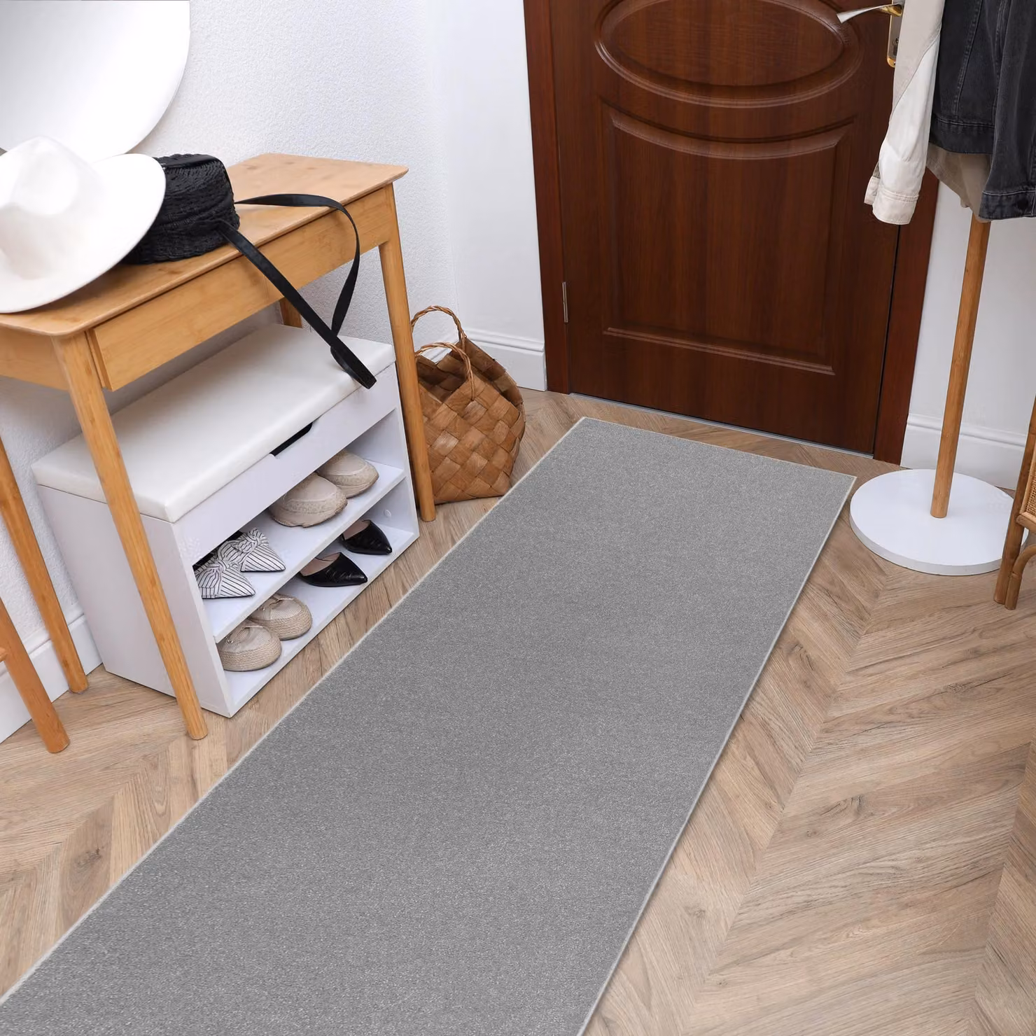 RugsX Eton 152 Runner in Silver, W: 90 cm, L: 500 cm – 2