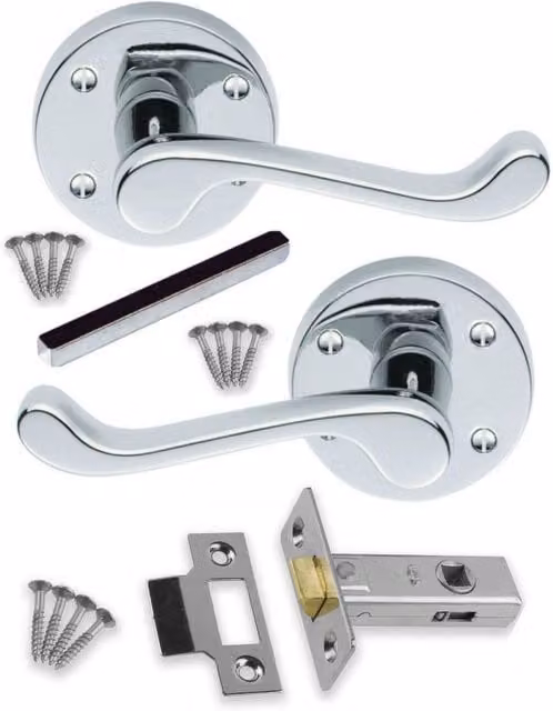 Golden Grace Chrome Door Handles