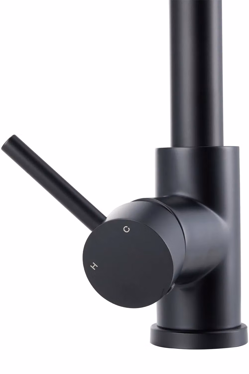 Living and Home Stainless Steel Pull Out Kitchen Faucet with LED Light in Matt Black – 11