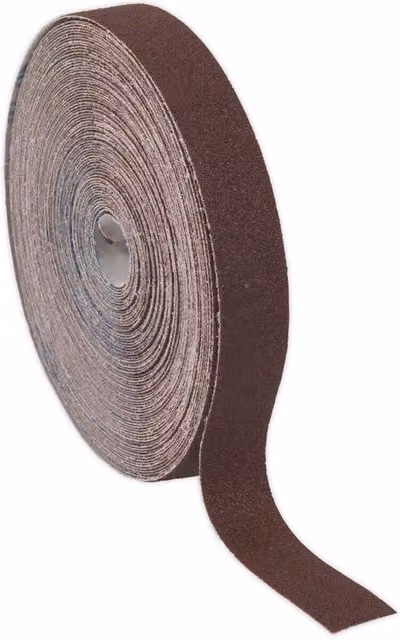 Loops Engineers Brown Emery Roll 120 Grit for Metal and Wood Polishing, Width: 2.5 cm, Length: 50 m