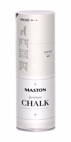 Maston Opaque Spray Paint for Furniture in Matt Antique White, 400 ml