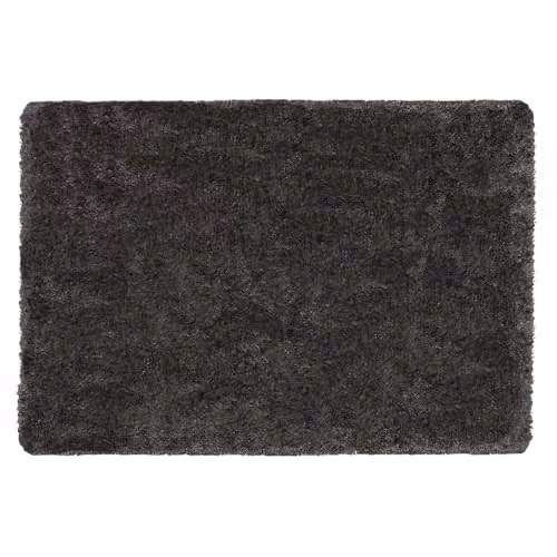 Phoenox Textiles My Lux Grey Shaggy Rug, Hand-Tufted Polypropylene, W/D/H: 160 x 230 x 3 cm