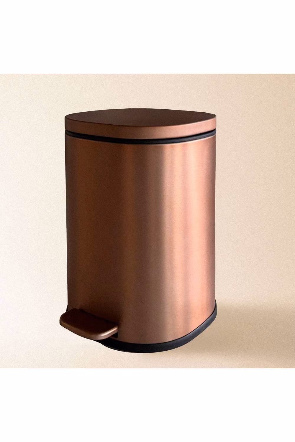 Cosmic Start Collection Matt Copper Pedal Bathroom Bin with 5L Capacity and Soft Close Feature – 2