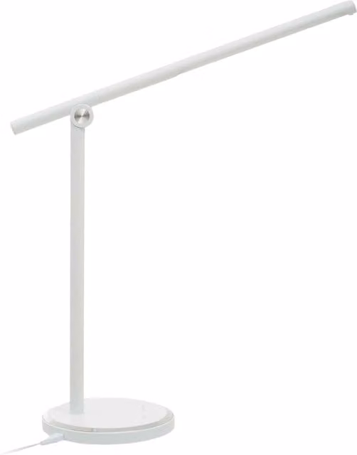 Orsina Finley White Touch Desk Lamp with Adjustable Modern Round Design