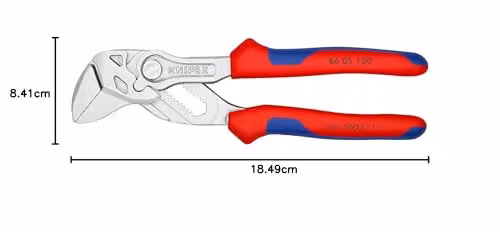 Knipex Pliers Wrench 150 mm, 86 05 150 SB, Blue and Red – 3