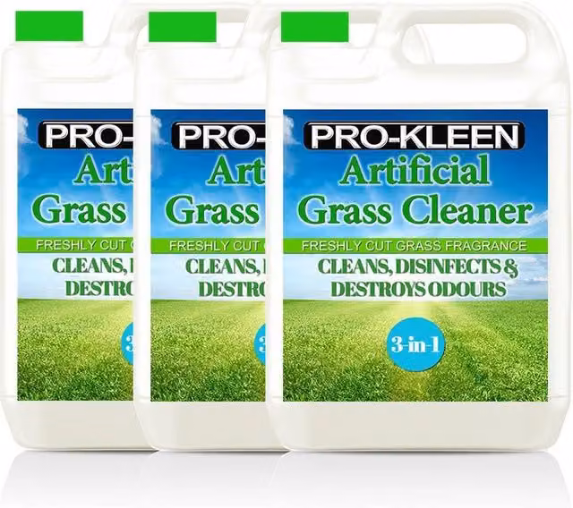 ProKleen Artificial Grass Cleaner and Disinfectant, Grass Fragrance, 3 x 5 l