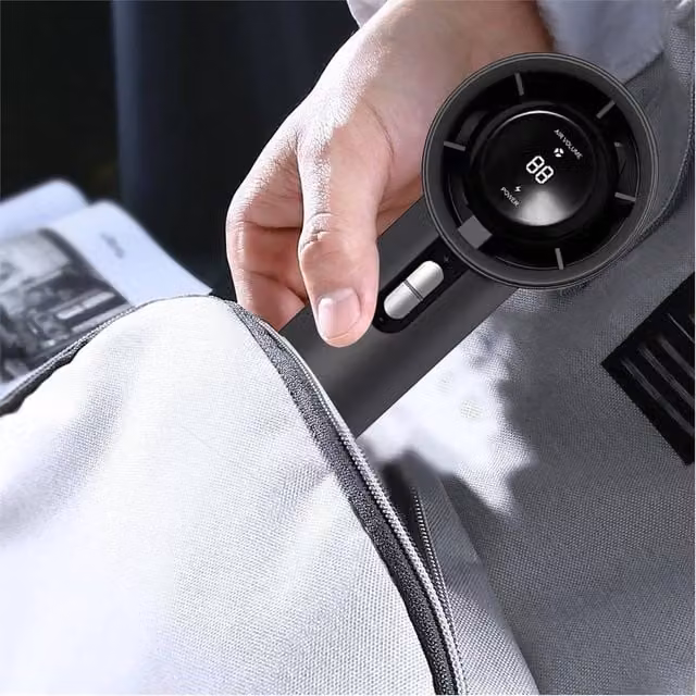Nordara Black USB Rechargeable Handheld Portable Mini Fan Cooler – 1